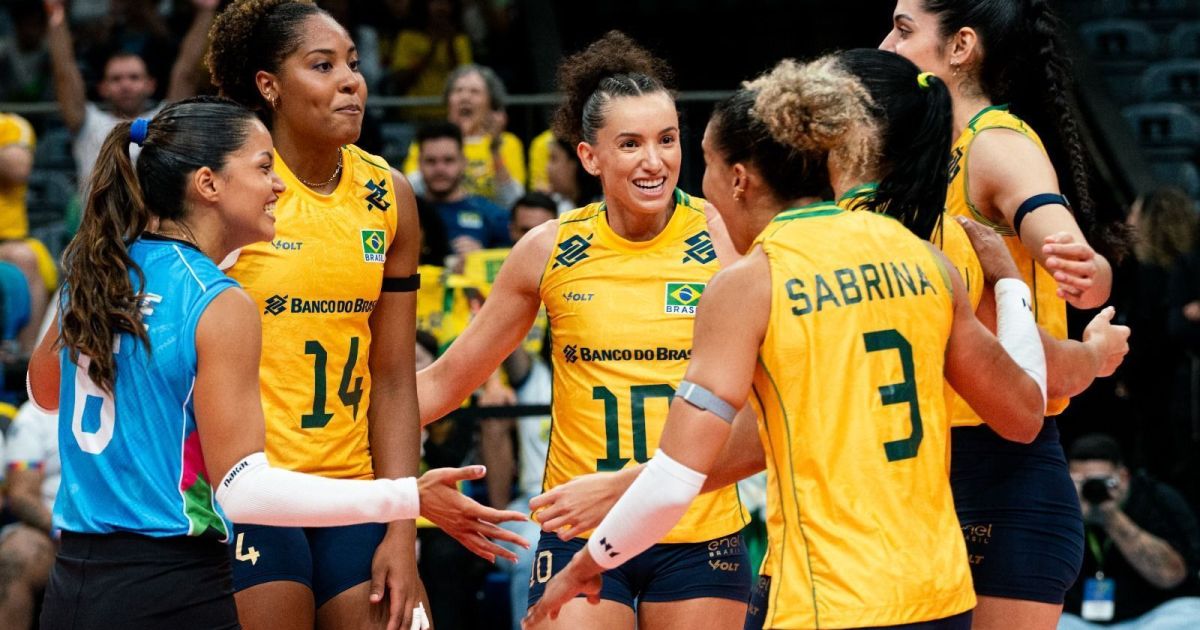 Brasil estreia com vitória no Sul-Americano feminino de vôlei