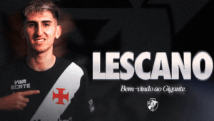 Vasco anuncia Alan Lescano com contrato até 2029