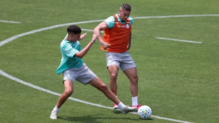 Paulinho participa de treino do Palmeiras antes do Derby; Gómez fará exames